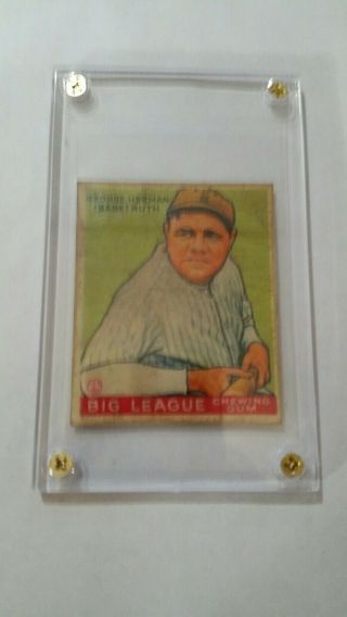 1933 GOUDEY Babe Ruth 181 Baseball Card 2