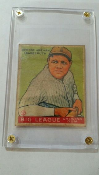 1933 GOUDEY Babe Ruth 181 Baseball Card 3