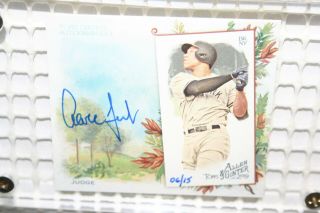 2019 Allen And Ginter Aaron Judge Box Topper Autograph Ed 06/15 Wow Yankee Rare