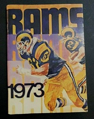 Vintage 1973 Los Angeles Rams Football Press Guide Rare