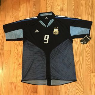 Bnwt Hernan Crespo Argentina Adidas World Cup Soccer Football Jersey Size L