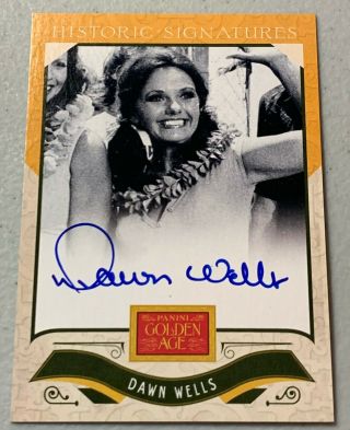 Dawn Wells 2012 Panini Golden Age Historic Signatures Auto Autograph Sp