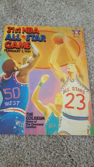 31st Nba All Star Game Program 1981