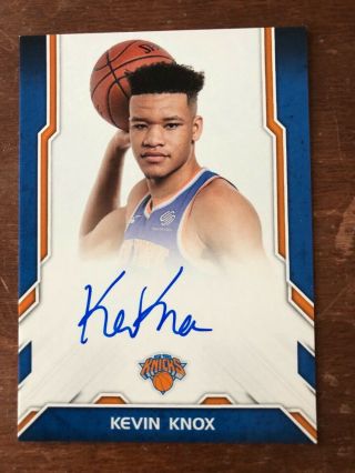 Kevin Knox Rc Next Day Auto Ssp On Card 2018 - 19 Donruss