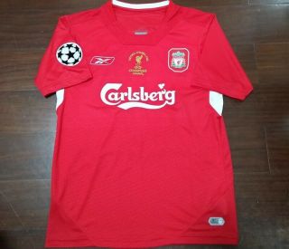 Gerrard Liverpool 2005 Ucl Final Vintage Soccer Jersey Retro Football Shirt