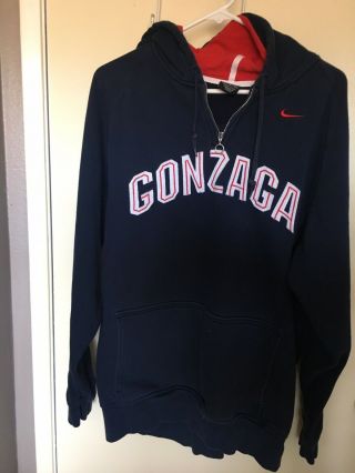Gonzaga Bulldogs Team Nike Hoodie Sweatshirt - Medium -