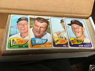 1965 Topps Baseball Set (471/598) Nm - Mt 130,  High’s Bk $3735