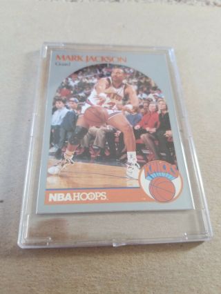 1990 - 91 Hoops 205 Mark Jackson York Knicks - Menendez Brothers