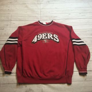 Vintage Nfl San Francisco 49ers Nfl Sweater Pullover Size Xl Stitched H