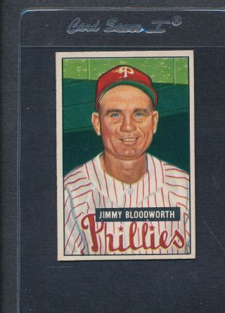 1951 Bowman 185 Jimmy Bloodworth Phillies Ex 1108