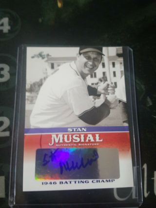 Stan Musial 2015 Leaf Autograph Authentic Signature Card Ma - Sm8