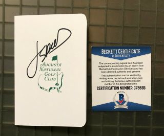 Jordan Spieth Signed Golf Scorecard Autographed Auto Beckett Bas