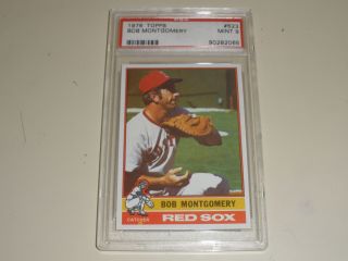 1976 Topps Baseball 523 Bob Montgomery Psa 9