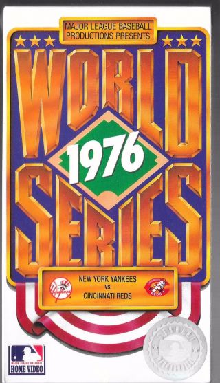 Mlb World Series Video Nib Rare 1976 Cincinnati Reds Vs York Yankees