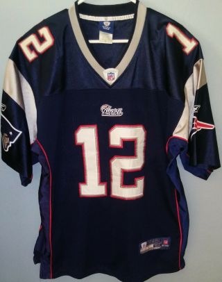 Tom Brady England Patriots Authentic Reebok On Field Jersey,  Size 52