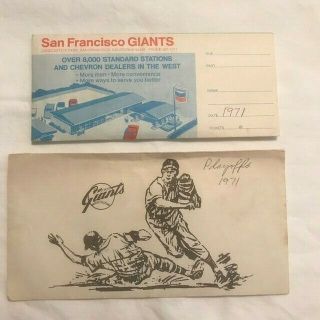 Sf Giants Ticket Envelopes - Candlestick Park - One Is Chevron - T063