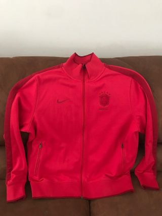 Nike Limited Edition 2010 Red Brasil Soccer Track Jacket Size Xl Men