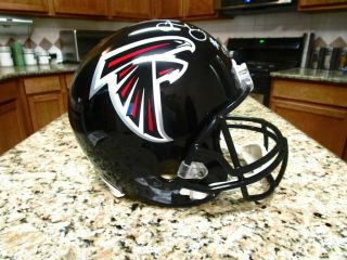 Julio Jones Signed Atlanta Falcons Full Size Helmet Riddell Jsa Authenticated