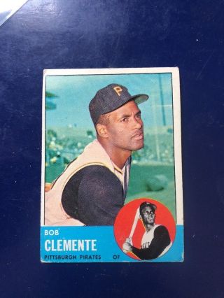 1963 Topps High 540 Roberto Clemente Hof Pittsburgh Pirates