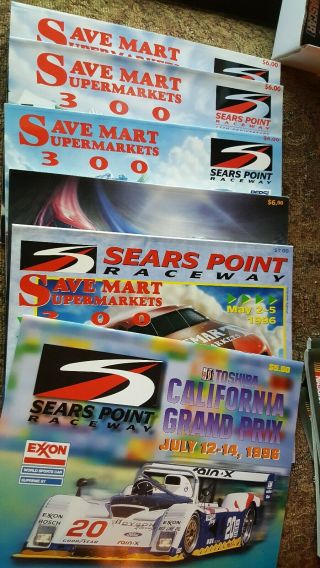 1992 1993 1994 1995 1996 1997 - 11 Save Mart 300 Race Programs Sears Point Raceway