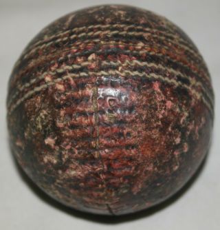 Antique 1890s Hand Sewn Cricket Ball 2