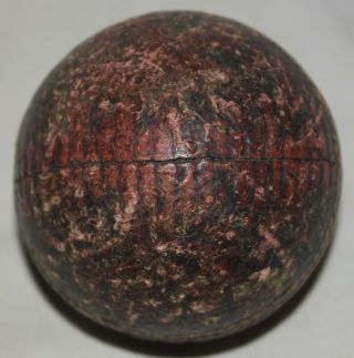 Antique 1890s Hand Sewn Cricket Ball 5