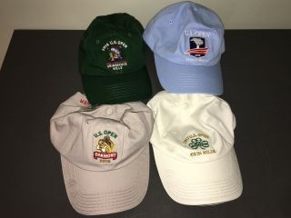 (4) Us Open Hats 2016 - 2019 Court Hitz " Caddy To The Stars ",