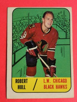 Old Vintage Nhl Hockey Card (set Break) 1967 - 68 Topps 113 Robert Bobby Hull