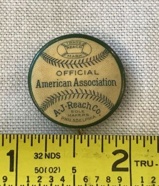 A.  J.  Reach Co.  American League Baseball Pinback Button Philadelphia Phillies