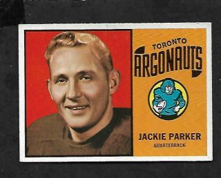 1964 Topps Cfl Football: 68 Jackie Parker,  Toronto Argonauts