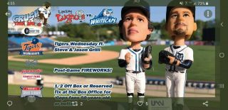 Steve & Jason Grilli Mini Bobblehead Sga 7 - 24 - 2019 Wm Whitecaps Detroit Tigers