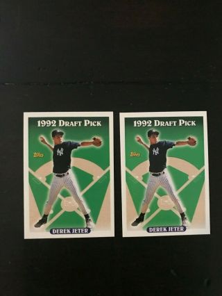 1993 Topps 98 Derek Jeter Rookie (2) Rc York Yankees