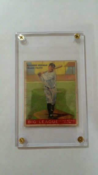 1933 Goudey Babe Ruth 144 Baseball Card