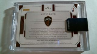 Kevin Love 2018 - 19 National Treasures Game Worn Colossal Logoman One of One 1/1 2