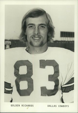 1974 Press Photo Nfl Team/league Golden Richards Of The Dallas Cowboys