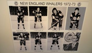 1972 - 73 England Whalers WHA photos 8x10 Ley Green Webster French Selwood 3