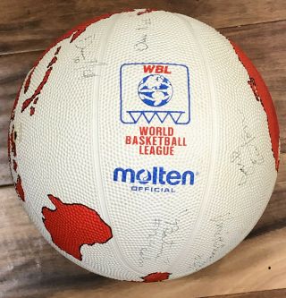 Memphis Rockers World Basketball League Autographed Signed Ball