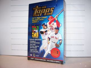 2001 Topps Baseball Series 1 Factory Box 24 Packs - 34 Hall Of Famers