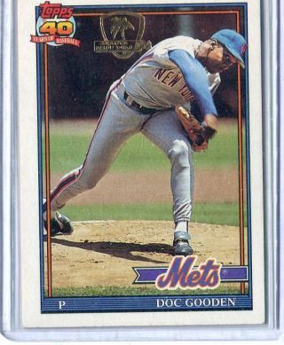 Dwight Doc Gooden - 1991 Topps Desert Shield - 330 Mets