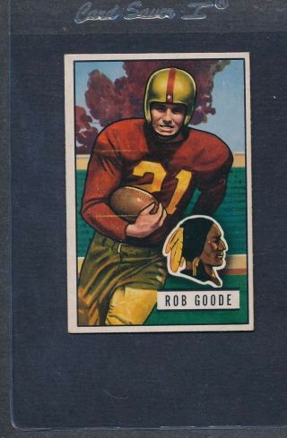 1951 Bowman 036 Rob Goode Redskins Ex 208