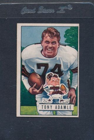 1951 Bowman 110 Tony Adamle Browns Ex 377
