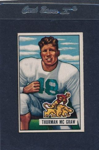1951 Bowman 027 Thurman Mcgraw Lions Ex 51b27 - 40615 - 1