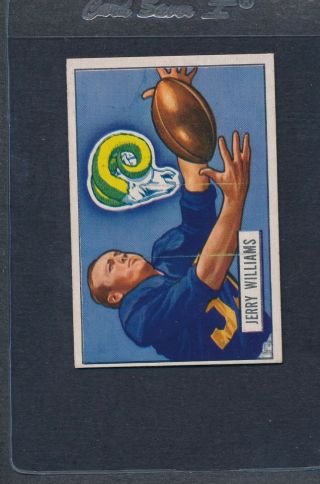 1951 Bowman 114 Jerry Williams Rams Ex 378