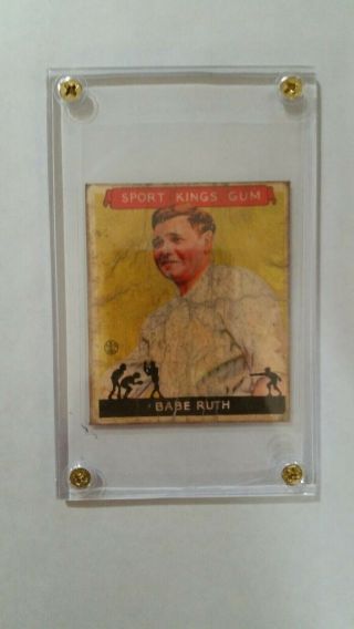1933 Goudey Sport Kings Babe Ruth 2 Baseball Card