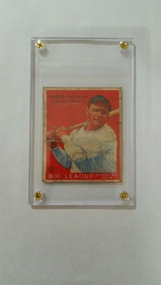1933 Goudey Babe Ruth 149 Baseball Card