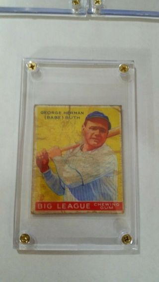 1933 Goudey Babe Ruth 53 Baseball Card