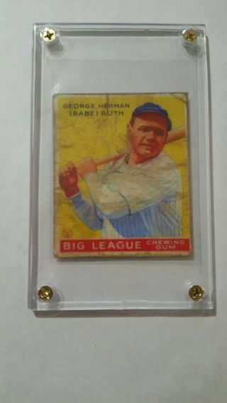 1933 GOUDEY Babe Ruth 53 Baseball Card 3