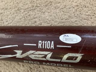 York Yankees Gleyber Torres Autographed Game Rawlings Bat With JSA 4