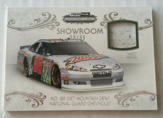 2012 Press Pass Showcase Showroom Dale Earnhardt Jr Race - Sheet Metal 28/99