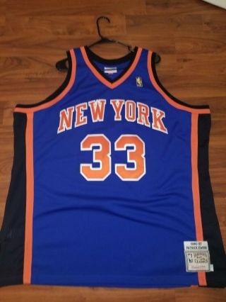 Mitchell & Ness 1996 - 97 Patrick Ewing York Knicks Road Jersey 3xl Good Cond